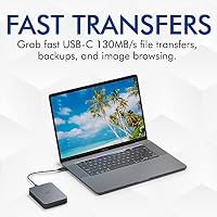 LaCie Mobile Drive Secure 2TB tragbare externe Festplatte, 2.5", PC Mac iPad & iPhone, Data Rescue Service (STLR2000400) – Ansicht 7