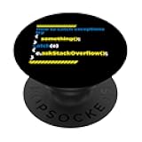 Programmer Computer Programming Coding Coder IT PC Gift PopSockets Swappable PopGrip