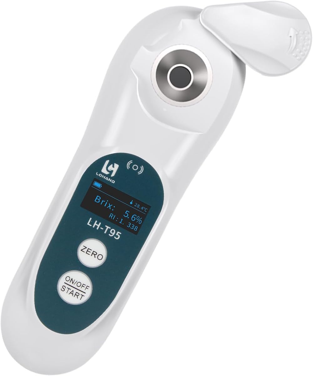 LOHAND 3-in-1 Digital Brix Refractometer with ATC, 0-95% Measurement Range
