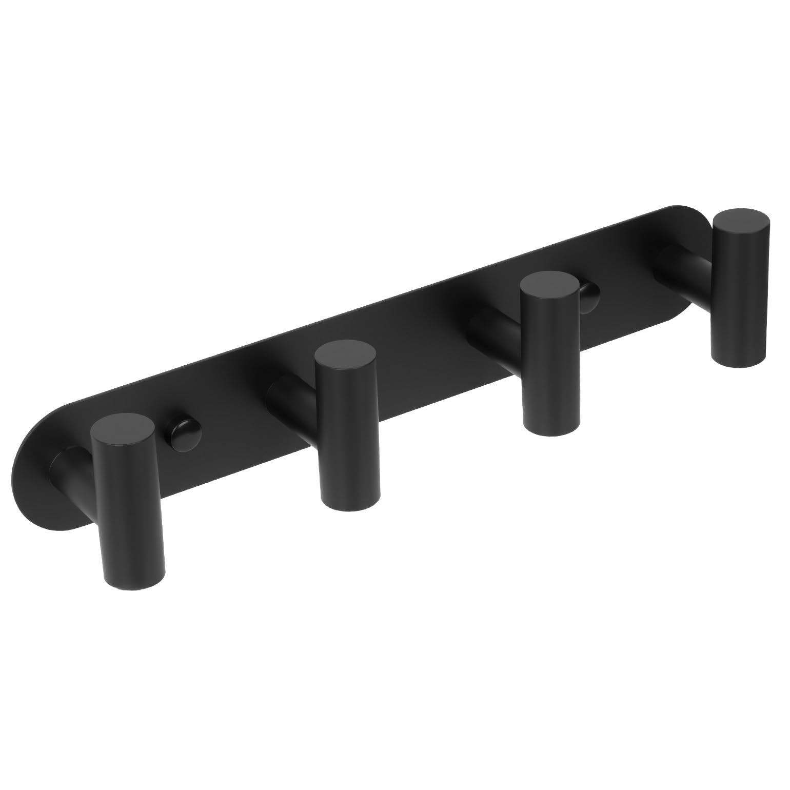 YUET Coat Racks Wall Mounted Heavy Duty with 4 Black Coat Hooks
