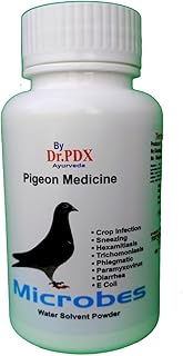 Microbes Powder for Pigeon Viral Disease Prevention Medicine, 50-Gram