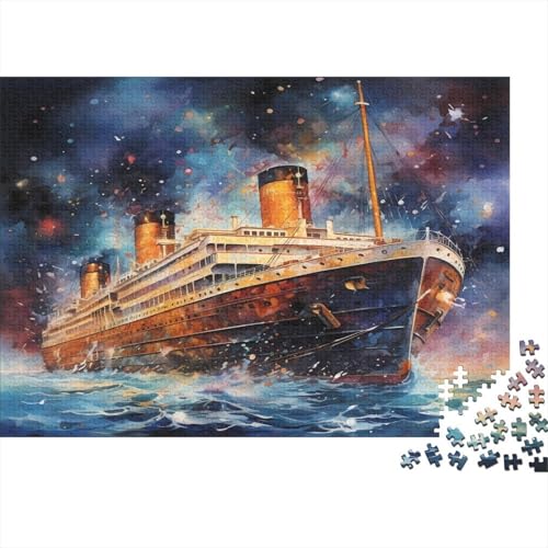 Puzzle Titanic Soñador 1000 Piezas Papel para Adultos Decorativo Entrenamiento Cerebral Regalo Educativo Tema Titanic 38x26cm/1000pcs