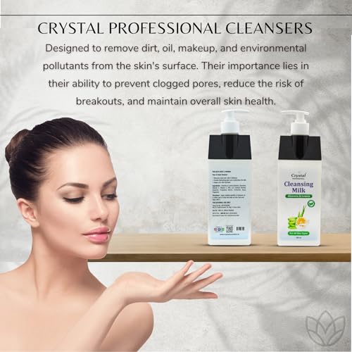 Image of Cleansing Milk with Aloe Vera & Lemon | Hydrating, Soothing, Refreshing, Brightening and Moisturizing Facial Cleanser For Men and Women | Suitable for All Skin Types (400ml)