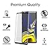 amFilm Galaxy Note 9 Screen Protector Glass (Full Screen Coverage), Tempered Glass Screen Protector for Samsung Galaxy Note 9 - Dot Matrix, Case Friendly, 3D Curved with Easy Installation Tray - 2018