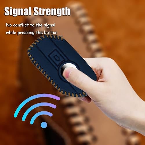 Miniatura 6 de HIBEYO Funda de cuero para llavero de automóvil para motocicleta BMW R1250GS R1200GSLC R1200RSLC R1600GSLC F850GS K1600GT K1600GTL K1600 Accesorios