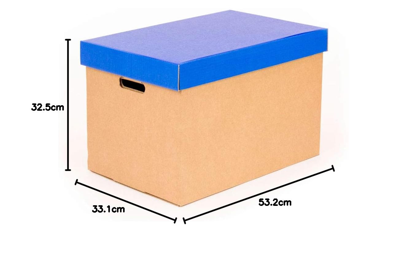 Coffres à Jouets En Carton – Lot De 2 – 33 X 25 X 35 Cm – Motifs Animaux Et Super-héros – Avec Poignées Et Couvercle