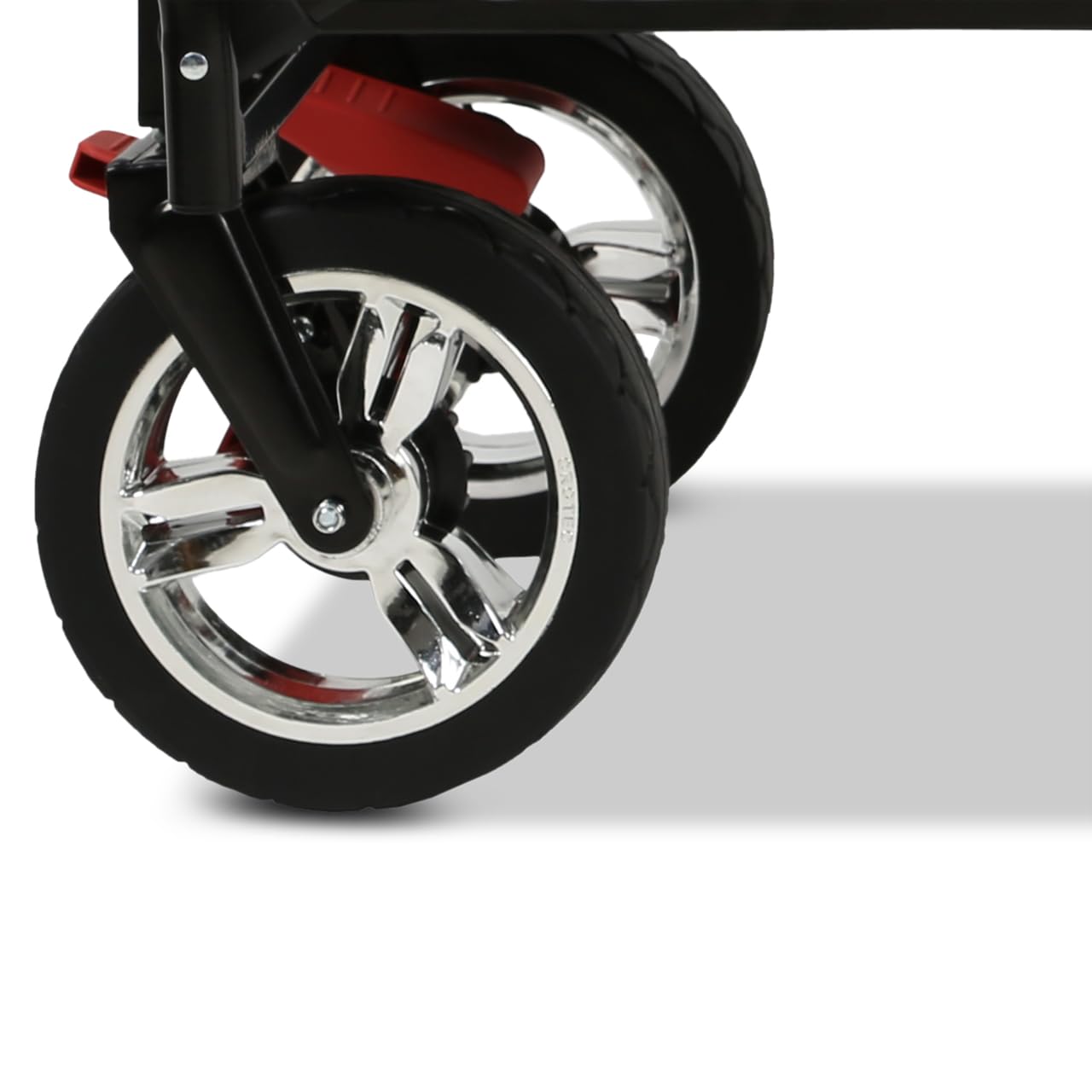 FUXLIFE Carrello Pieghevole FX-CT800 Grigio • Bollerwagen richiudibile con spazio extra per le gambe • Tettuccio parasole e ruote larghe • Volume 105 L e portata 75 kg