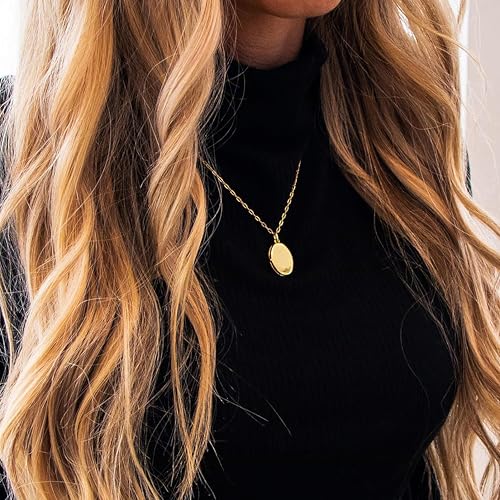 Modern Moments Locket Necklace For Women - Oval Locket Pendant Necklace With Picture Inside3