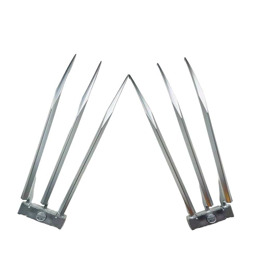 GALER Wolverine Claws for Adults, 2PCS 1:1 X-Men Inspired Toy Claws, Realistic Wolverine Costume Props for Halloween & Cosplay, Lightweight ABS Plastic Superhero Claw