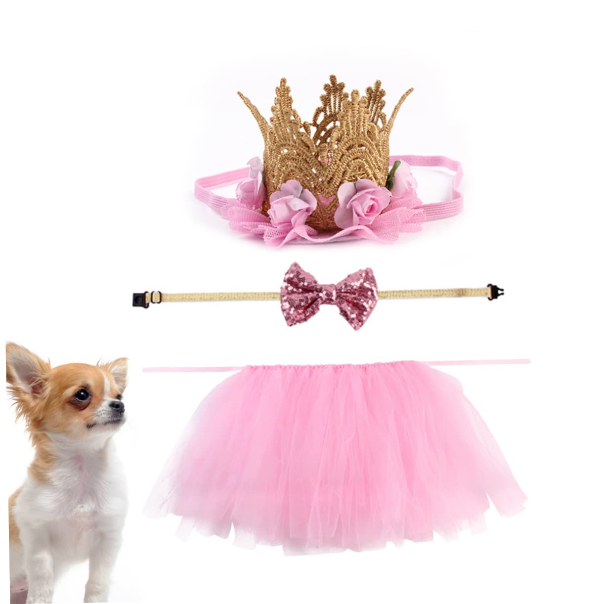 Beavorty Set Di 12 Costumi Divertenti Per Cani Con Cravatta Copricapo Vestiti Per Cani E Accessori Per Feste