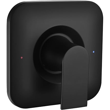 Matte Black Shower Trim Kit - Replacement For Moen T2471BL Genta LX, Fits Posi-Temp Valves