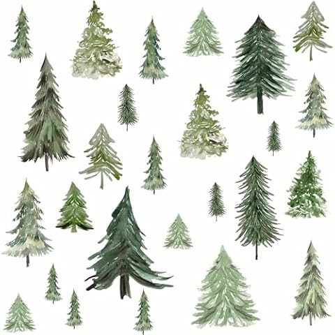Small Pine Tree Wall Decals for Decor Cover