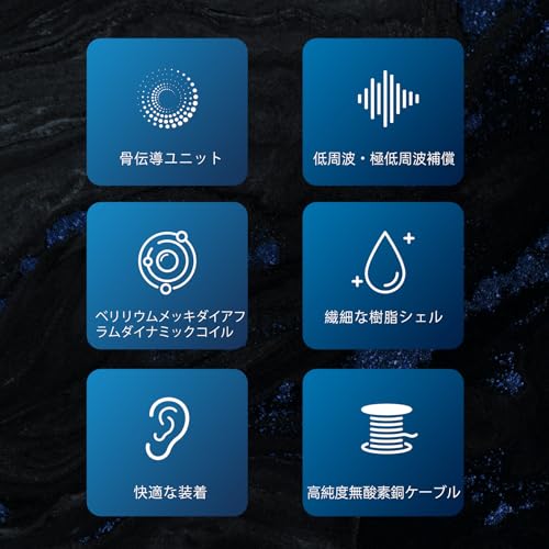 Yinyoo KBEAR KB02 骨伝導イヤホン 有線 イヤモニ ゲーミングイヤホン 有線 インイヤーモニター 10mmベリリウムダイナミック/純粋な繊細な樹脂シェル/手磨きとオイルスプレー/骨伝導ユニットとHIFIイヤホンの完璧な組み合わせ/りケーブル可能のデザイン 在宅勤務/配信/通勤/通学/スポ一ツ/音楽モニター用（パープル）