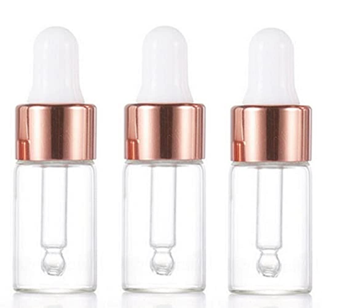 Forma speciale trasparente ambra vetro contagocce flacone con pipetta olio essen