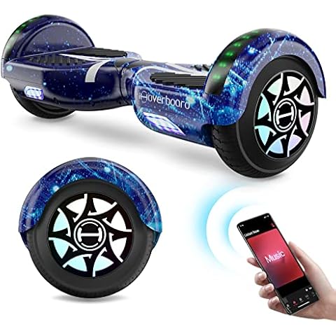 Hoverboards for Kids, iHoverboards H4 6.5" Two-Wheel Self Balancing Hoverboards, Smart Hoverboards with Bluetooth, Speaker, Flash LED Lights Hoverboards for Boys Girls Gift Cover
