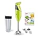 Produktbild bamix Stabmixer Set M200 toGO inkl. Multifunktionsmesser, 4 Aufsätze, Isolierbecher, Smoothies Rezeptheft, 200 Watt, 2-Stufen, Edelstahl, Made in Switzerland - Lime