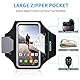 Sportarmband Handy Universal, Handyhalterung Joggen Mit Kopfhörer Tasche Running Armband für iPhone 16 Pro Max/15 Pro/14 Pro/13/12/11 Handytasche für Joggen Running Bis zu 6,9