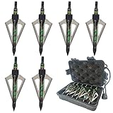 LeeMui ArcheryBroadhead Hunting Broadheads100Grains Screw-in Arrow Archery3BladesHuntingHeadsArrowTi