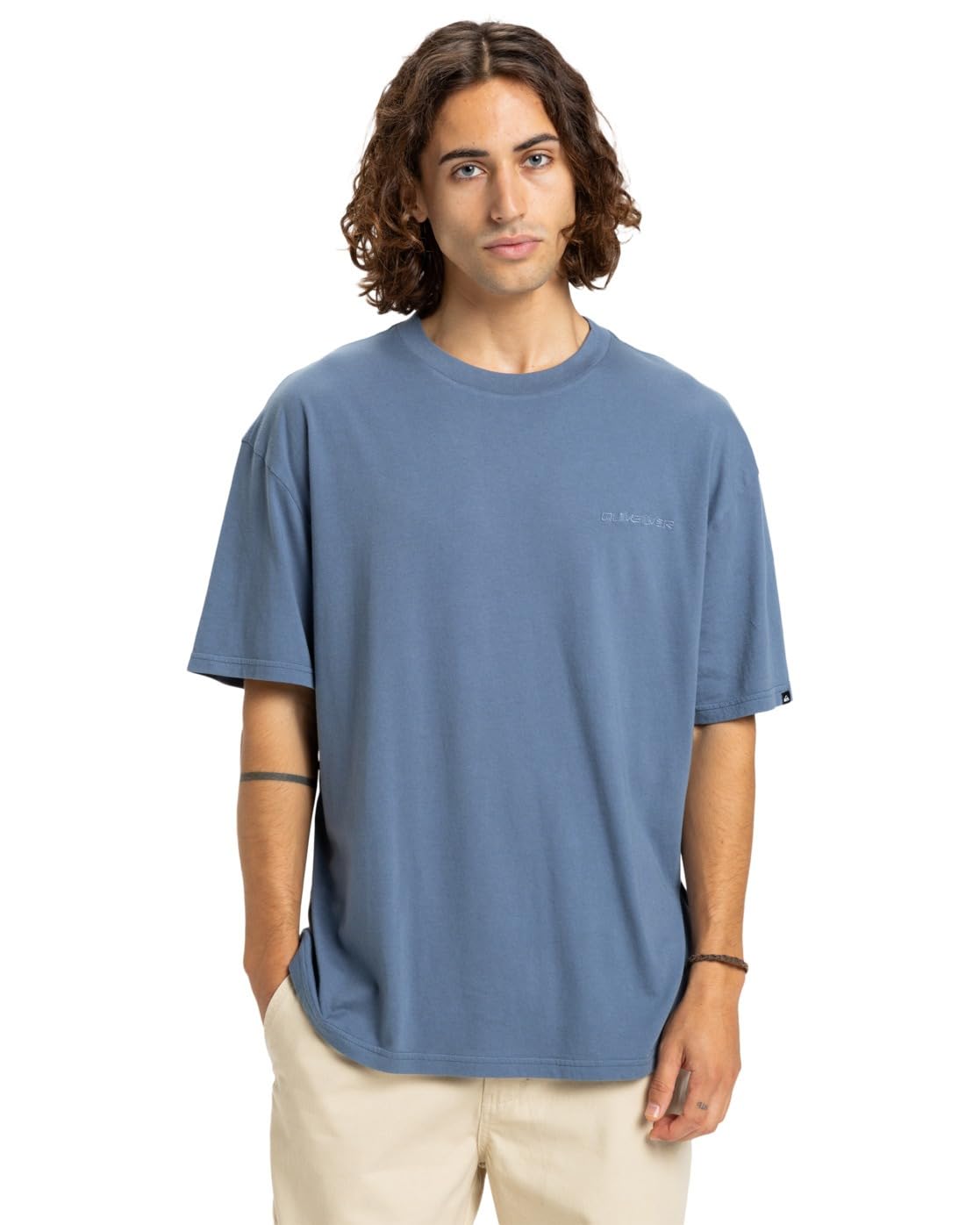 Quiksilver Short-Sleeved T-Shirt Salt Water SS Men's Blue S