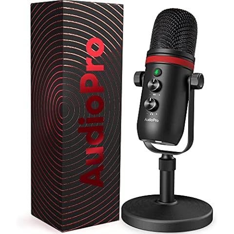 AUDIOPRO USB Microphone - Computer Condenser Gaming Mic Cover