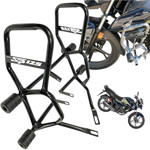 Image of Dhe Best Bike Stylist Metal Crash Guard with Slider Leg Guard /Legguard Black Suitable for Honda Shine 125 SP BS6