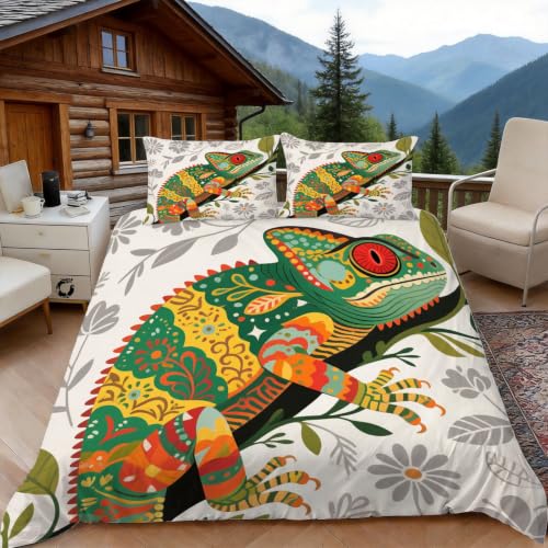 Housse de couette 140x200 caméléon anti repassage facile