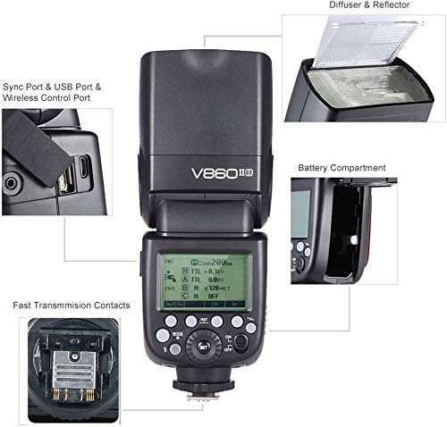 Amazon | GODOX V860II-S 2.4G 1/8000s 高速同期 TTL リチウムイオン 