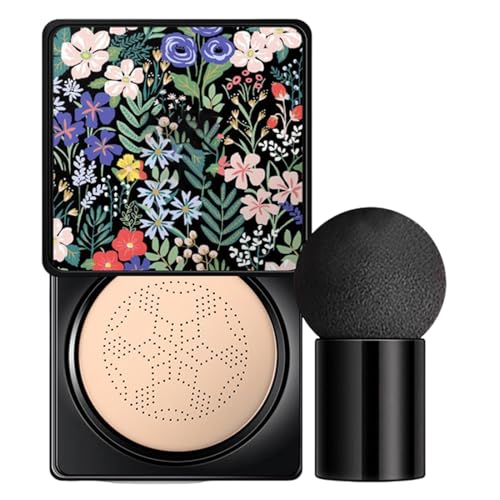 BB Cream en forma de hongo con cojín de aire, base de maquillaje transpirable, cobertura natural de larga duración, imprimación para cojín de control de aceite, base líquida para corrector