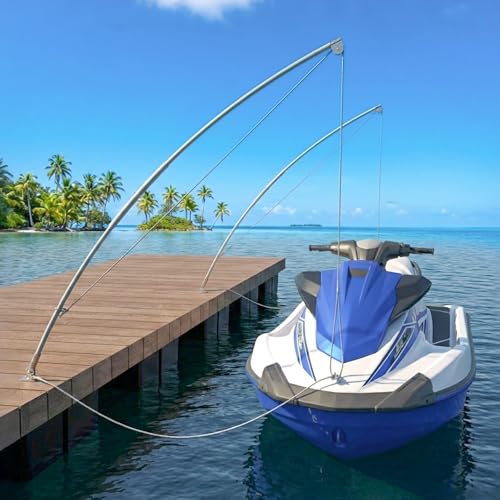 SIVEIS 8FT Fiberglass Mooring Whips Pair for Boats up to 18FT or 2500 LBS