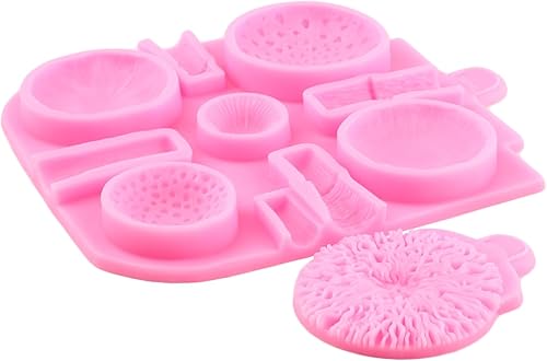 Miniatura 6 de Sijiangmold - Moldes de silicona para fondant de hongos, moldes de silicona para dulces de chocolate para decoración de pasteles, decoración de