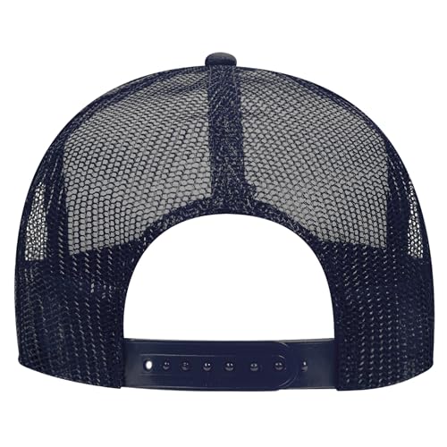 Image of OTTO Polyester Foam Front 5 Panel High Crown Mesh Back Trucker Hats in 97, Bulk, Wholesale