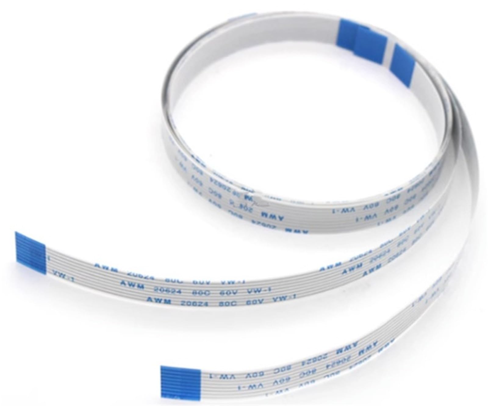 20624 80C 60V VW-1 Cable plano flexible 0.5MM 4 5 6 8 10 12 14 16 18 20 22 24 26 28 30 32 34 36 38 40 45 50 54 60 Pin