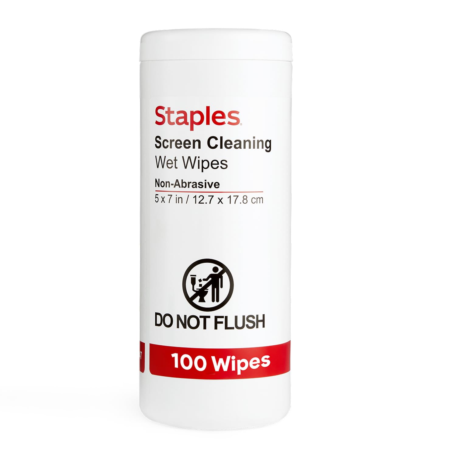 Staples Screen Cleaning Wipes, 100/Tub (ST61847)