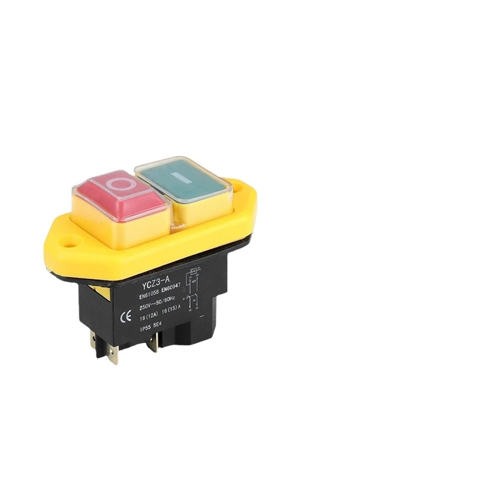 JGNAYRKJQI YCZ3-A Electromagnetic Switch 4/5 Pins 110/220V On Off(4 Pins,220V)