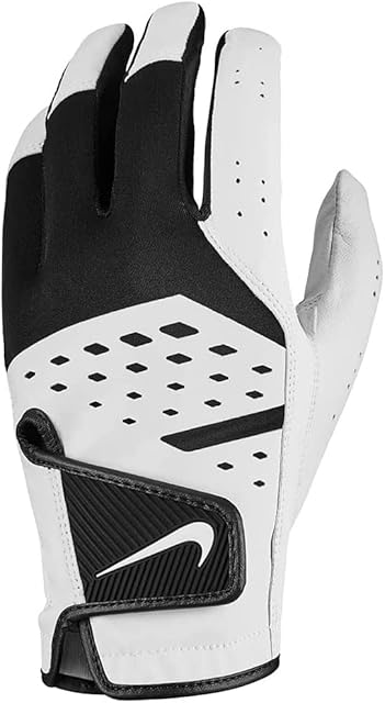 NIKE N.100.0500.284 White L carta Football Golf Gloves Mens TECH Extreme VII H-Large
