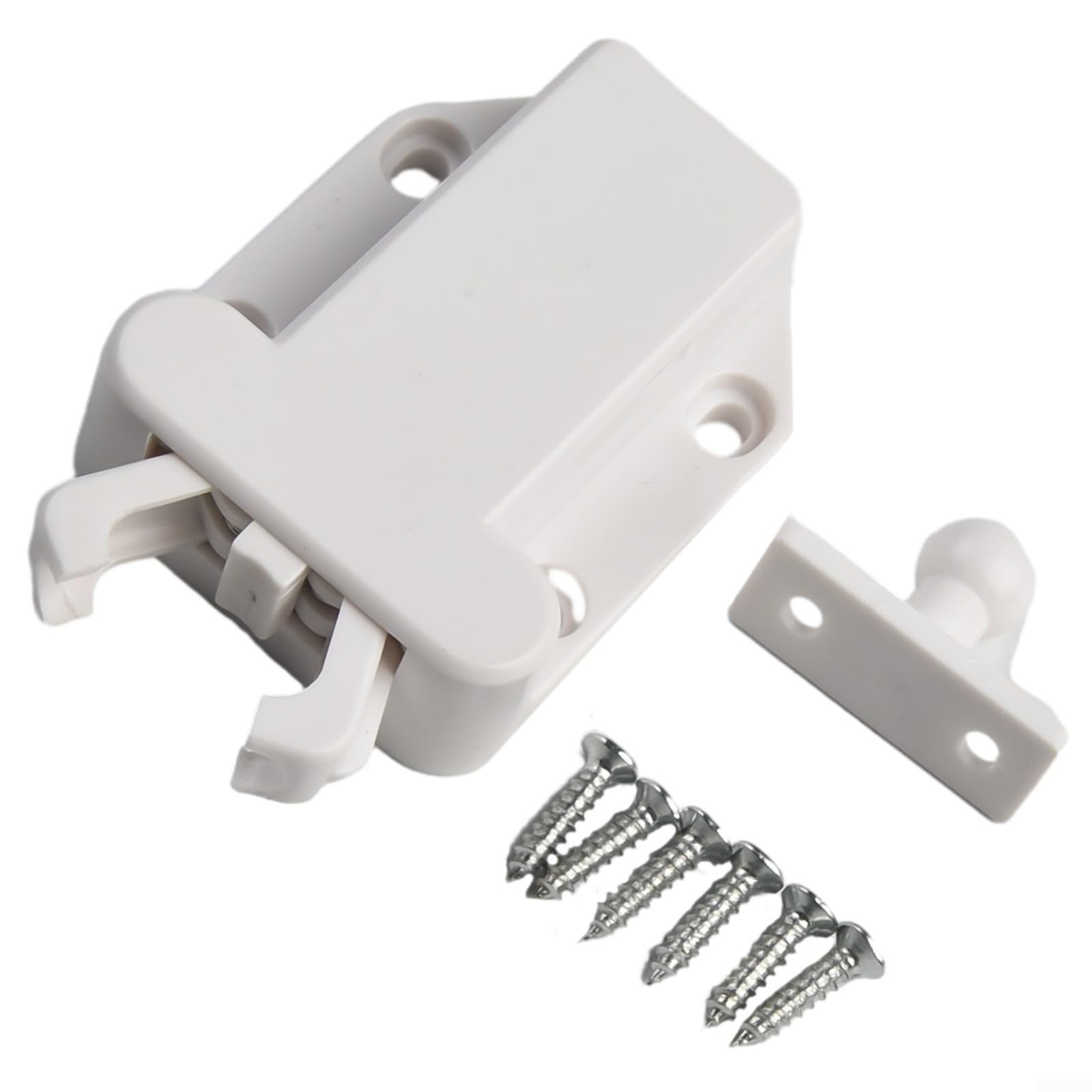 Replacment Loft Catch Hatch Latch, Anti Magnetic Design, Ensures Safety, Easy to Install, Color Black/White(White)
