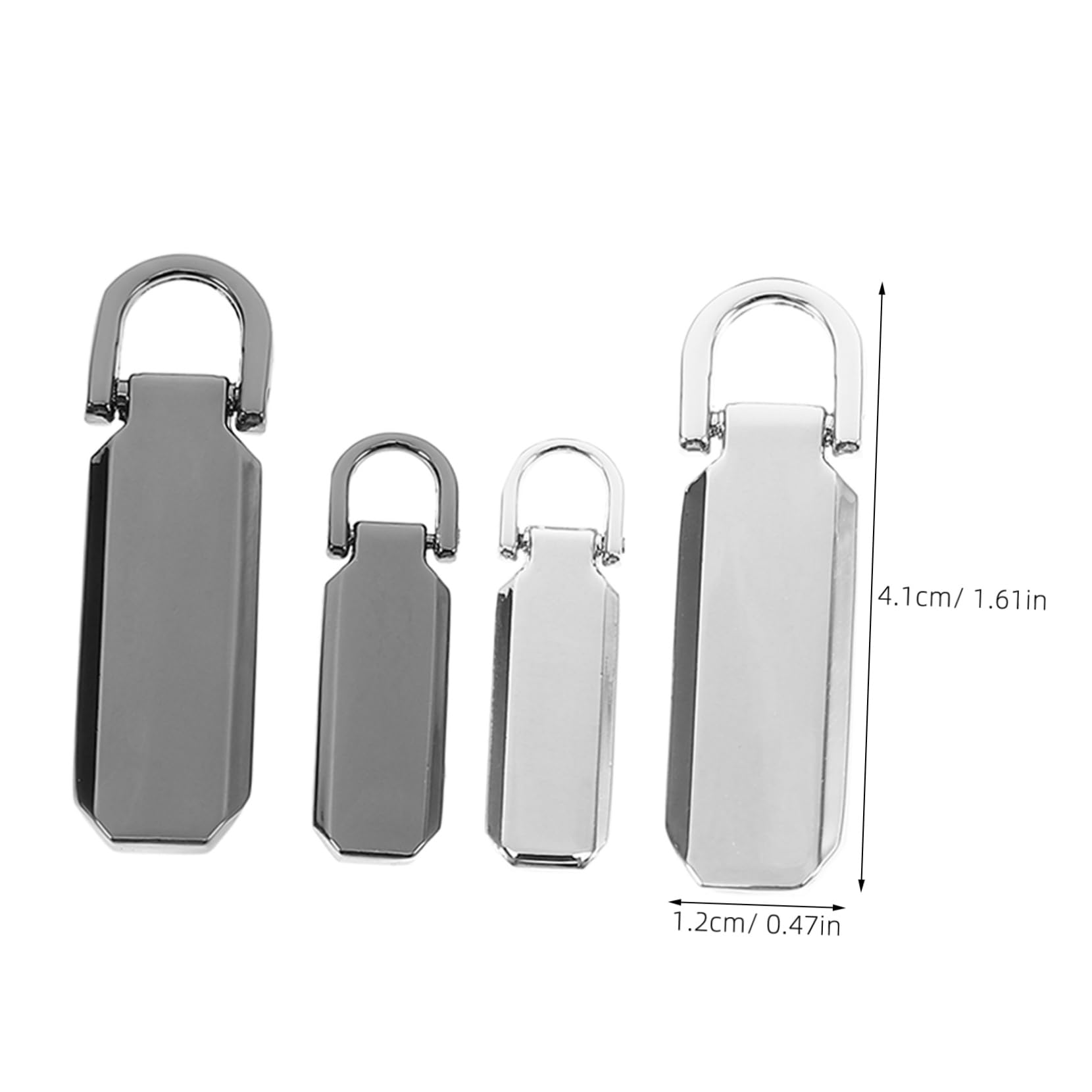 ERINGOGO Zipper Pull Tabs 12 Pcs Molded Sliders Replacement Zipper Pullers for Travel Bags Suitcases Coats