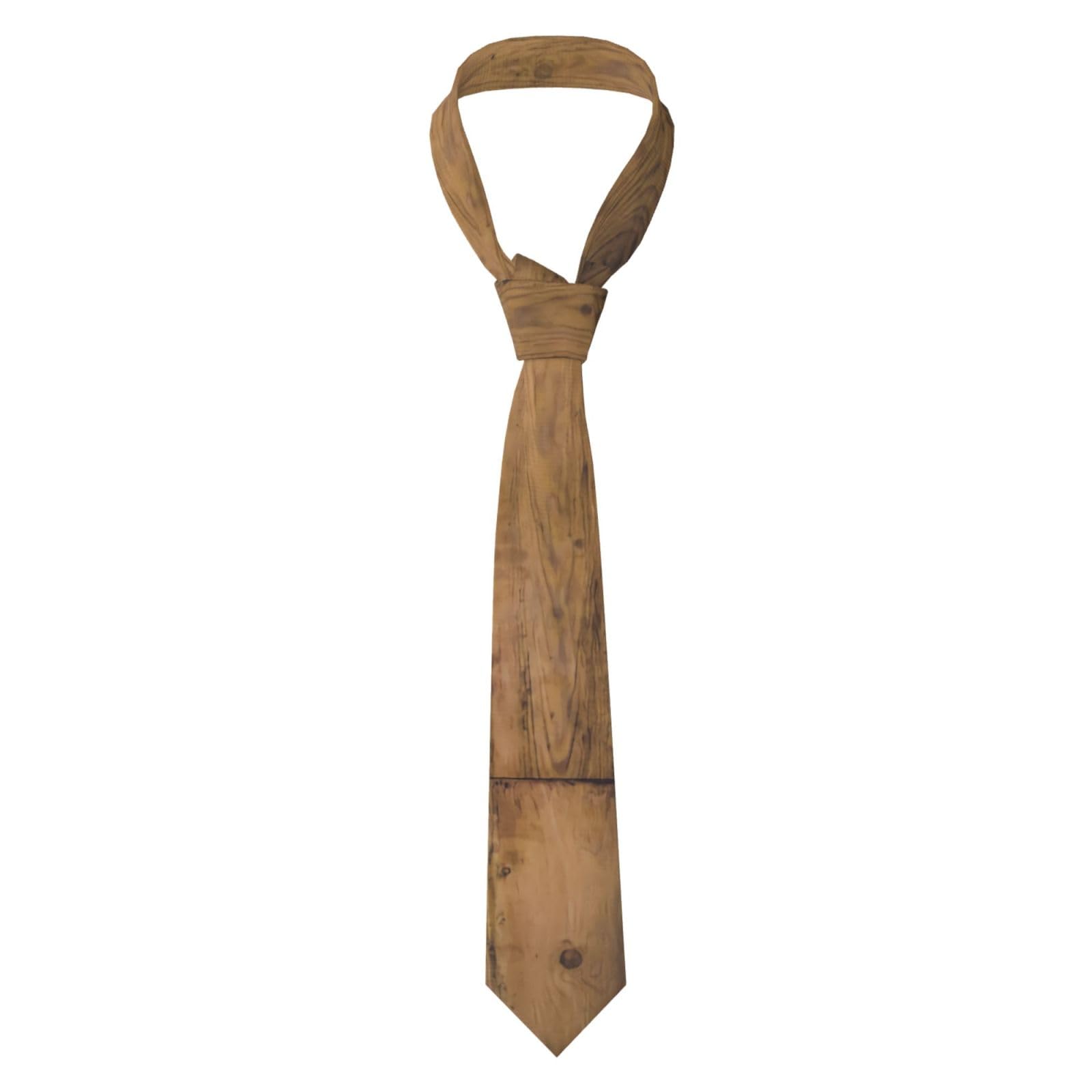 Peiyeety Unisex As Pic Rustic Barn Wooden Wood Planks Farmhouse Men's Luxury Tie For Weddings & Business - Silk-Like Texture, Formal Necktie Gift For Groomsmen & Professionals