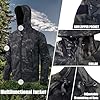 Kelmon Men's Softshell Jacket, Black, 3XL, Military Coat, Tactical Jacket, Waterproof, Windproof, Fleece Lined, Multi-Zip Pockets, Anorak, Men, Outdoor, Tactical, Work #2