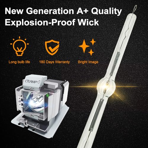 Lámpara de proyector CTLAMP con carcasa para Vivitek miniatura 3