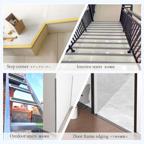 Escalera de goma de 6m parachoques impermeable y antideslizante multicolor para proteger peldaños 6
