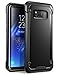 SUPCASE Samsung Galaxy S8 Case, Unicorn Beetle Series Premium Hybrid Protective Frost Clear Case for Galaxy S8 2017 Release, Retail Package (Black/Black)