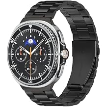 Stainless Steel Men Bands Compatible with Samsung Galaxy Watch 8 40mm 44mm Classic 46mm Replacement Metal Wristbands