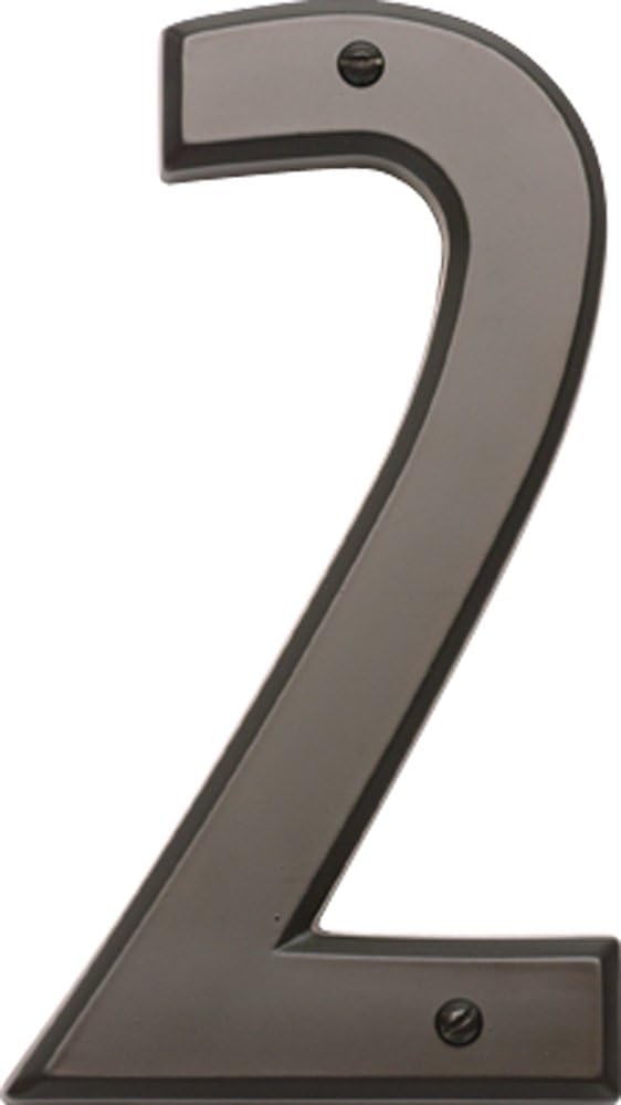 Atlas Homewares RCN2-O 5.5-Inch Mission House Number-2, Aged Bronze