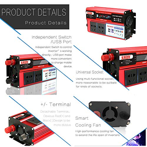 Convertidor 12V a 230V 1000W para solucionar la falta de enchufes en tu coche 7