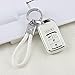 PIFOOG Key Fob Cover for Honda Accord Civic CRV Pilot Passport Insight Accessories White TPU 5 Buttons Smart Keys Case Shell Protector Bling Car Keychain Girly Women