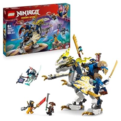LEGO NINJAGO Rogues Mech-Drachenreiter - Ninja-Spielzeug mit Drachen 4 Minifiguren und Ausrüstung - Geschenkidee für Jungen und Fans von Aufstieg der Drachen ab 8 Jahren - 71843