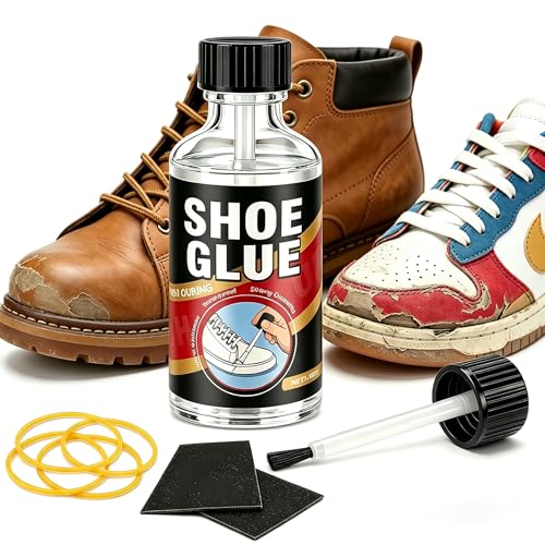 Shoe Glue, Waterproof Clear Shoe Sole Repair Adhesive, Heavy Duty Shoe Glue for Fixing Cracks and Peeling Soles on Boots, Sneakers, Leather, Rubber, and Canvas（30g）