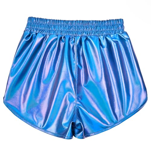 Image of Perfashion Girls Metallic Shorts Sparkly Shiny Hot Pants Gold /Silver /Pink Outfit