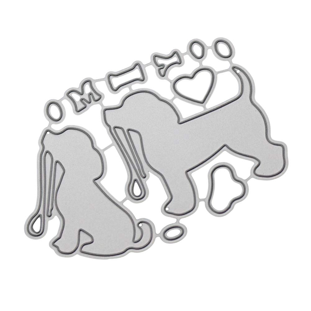 KY-Bored Stanzschablone „niedlicher Hund“ Aus Stahl – Für Karten, Scrapbooking & Bastelprojekte